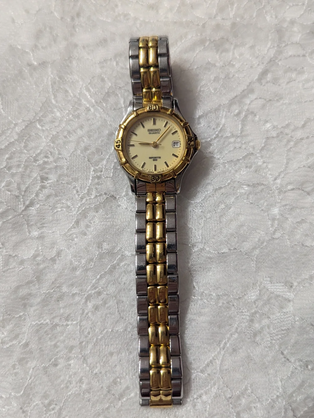 Seiko Sports 50 Two-Tone Quartz Watch